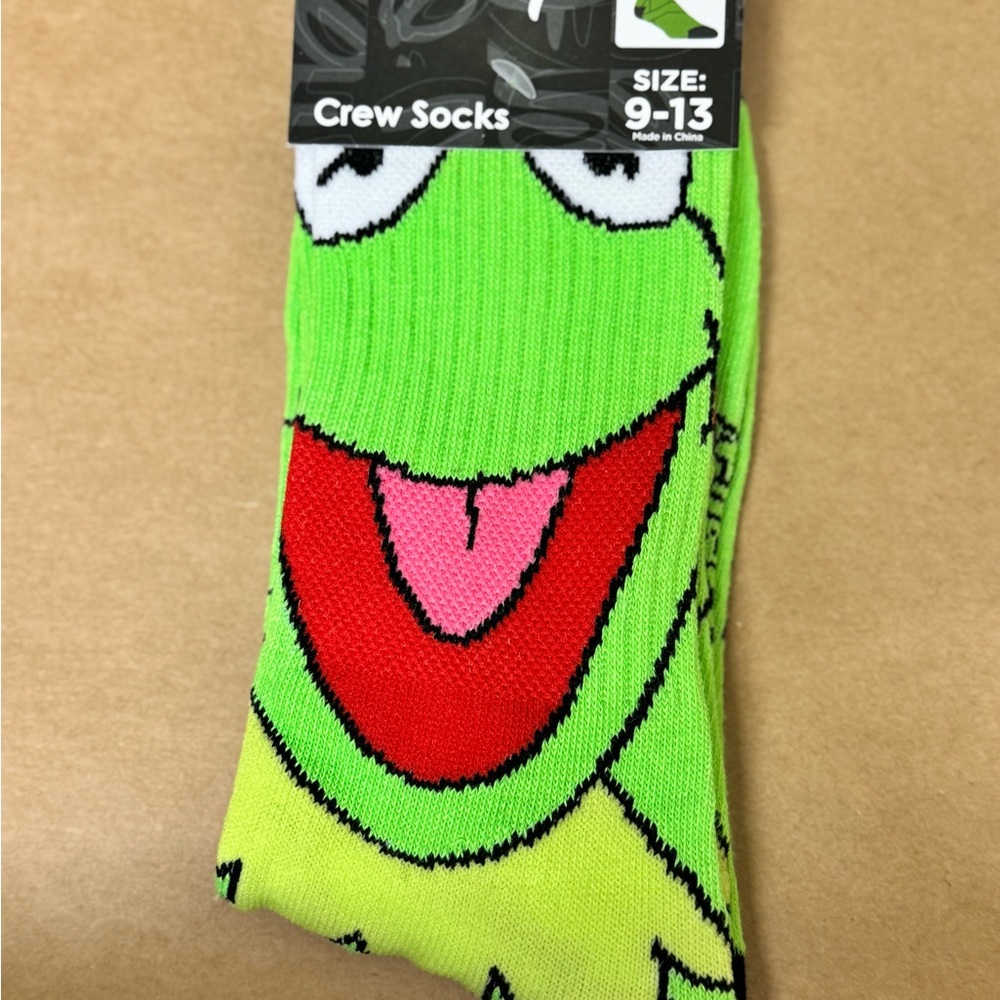 Kermit the Frog Green Crew Socks